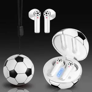 1Pack New Wireless Earbuds Kids with Football Charging Box,Comfortable Fit Ergonomic Design Ear Buds with 40Hrs Playtime,Wireless Bluetooth Earphone for Android iOS Cell Phone Computer Laptop 1Pack New Wireless Earbuds Kids with Football Charging Box,Comfortable Fit Ergonomic Design Ear Buds with 40Hrs Playtime,Wireless Bluetooth Earphone for Android iOS Cell Phone Computer Laptop