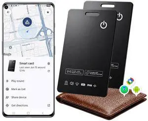 Air Card Tag Pro Wallet Tracker 1.6mm for Android & iOS, Dual System Rechargeable Smart Card Work with Google Find Hub or Apple Find My APP, Item Finder Locator for Luggage/Suitcase/Bags.2 Pack Air Card Tag Pro Wallet Tracker 1.6mm for Android & iOS, Dual System Rechargeable Smart Card Work with Google Find Hub or Apple Find My APP, Item Finder Locator for Luggage/Suitcase/Bags.2 Pack