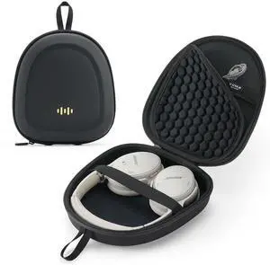 Headphone Hard Case Replacement for Bose QuietComfort/Sony WH-CH/JBL/Soundcore Anker Over-Ear Headphones, Super-Slim Upgrade PU Universal Portable Travel Organizer Bag (Black) Headphone Hard Case Replacement for Bose QuietComfort/Sony WH-CH/JBL/Soundcore Anker Over-Ear Headphones, Super-Slim Upgrade PU Universal Portable Travel Organizer Bag (Black)