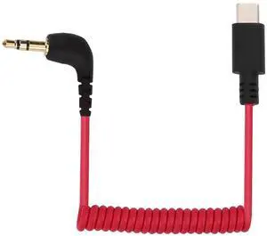 USB C to 3.5mm TRS Microphone Adapter for Rode Wireless GO 2 | Compatible with Rode Wireless GO 2 / ME/Pro Hollyland Lark M1 / M2 / MAX / 150 / M1 / MAX Duo Audio Output DAC Coiled Cable USB C to 3.5mm TRS Microphone Adapter for Rode Wireless GO 2 | Compatible with Rode Wireless GO 2 / ME/Pro Hollyland Lark M1 / M2 / MAX / 150 / M1 / MAX Duo Audio Output DAC Coiled Cable