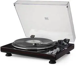 High-Fidelity Vinyl Record Player, Bluetooth Turntable with Magnetic Cartridge, 2-Speed Belt Drive Wood Vintage Player with Auto-Return, Adjustable Counterweight, Pitch Control & Preamp High-Fidelity Vinyl Record Player, Bluetooth Turntable with Magnetic Cartridge, 2-Speed Belt Drive Wood Vintage Player with Auto-Return, Adjustable Counterweight, Pitch Control & Preamp