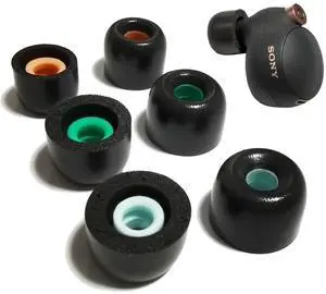 Memory Foam Tips for Sony WF-1000XM4/1000XM5 Replacement Earbuds Tips | 3 Pairs L/M/S, Noise Isolating, Secure Fit, for Sony Earbuds WF-SP900/XB700/C500/C700N, Fits Charging Case, Black Memory Foam Tips for Sony WF-1000XM4/1000XM5 Replacement Earbuds Tips | 3 Pairs L/M/S, Noise Isolating, Secure Fit, for Sony Earbuds WF-SP900/XB700/C500/C700N, Fits Charging Case, Black