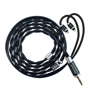 Thieaudio Midnix 2 Core 6N Single Crystal Copper IEM Cable, 2Pin Dual 3.5mm/4.4mm Plugs, Litz Type4, 1.2M Upgrade Replacement Cord for Pro-Grade HiFi Monitor Earphones Thieaudio Midnix 2 Core 6N Single Crystal Copper IEM Cable, 2Pin Dual 3.5mm/4.4mm Plugs, Litz Type4, 1.2M Upgrade Replacement Cord for Pro-Grade HiFi Monitor Earphones