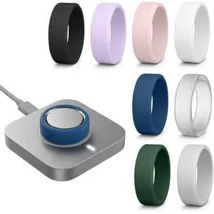 8 Pack Silicone Cover Compatible with Oura Ring 5, Ultra-Thin Oura Ring 5 Protector Working Out Accessories for Men Women (8 Pack, S for 7/8) 8 Pack Silicone Cover Compatible with Oura Ring 5, Ultra-Thin Oura Ring 5 Protector Working Out Accessories for Men Women (8 Pack, S for 7/8)