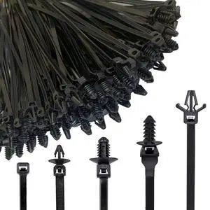 160Pcs Universal Nylon Push Mount Cable Zip Tie, Self Locking Cable Strap,Heavy Duty Nylon Push Mount Self Locking UV Resistant,5 Most Popular Sizes,for Indoor Wire Tying Construction Auto ect 160Pcs Universal Nylon Push Mount Cable Zip Tie, Self Locking Cable Strap,Heavy Duty Nylon Push Mount Self Locking UV Resistant,5 Most Popular Sizes,for Indoor Wire Tying Construction Auto ect