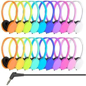 Classroom Headphones Bulk 25 Pack for Students School Kids, Wholesale Wired Earphones Class Set for Children Toddler Teens Boys Girls and Adult 3.5mm Plug (Mixed, 25 Pack) Classroom Headphones Bulk 25 Pack for Students School Kids, Wholesale Wired Earphones Class Set for Children Toddler Teens Boys Girls and Adult 3.5mm Plug (Mixed, 25 Pack)