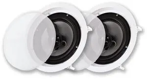 Acoustic Audio CSic83 in Ceiling 8" Speaker Pair 3 Way Home Theater Speakers Acoustic Audio CSic83 in Ceiling 8" Speaker Pair 3 Way Home Theater Speakers
