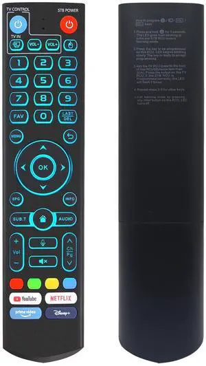 New Backlight V5 Pro Voice Remote Control Compatible with vSeeBox V1, V2, V3, V5 Pro, V3 Plus, V1 Max, Elite, Max Models New Backlight V5 Pro Voice Remote Control Compatible with vSeeBox V1, V2, V3, V5 Pro, V3 Plus, V1 Max, Elite, Max Models