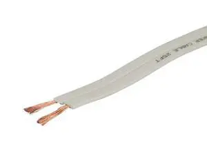 Pure Copper Flat Speaker Wire - CL2 in Wall Rated, Jacketed in PVC Material, 16AWG, 100 Feet Pure Copper Flat Speaker Wire - CL2 in Wall Rated, Jacketed in PVC Material, 16AWG, 100 Feet