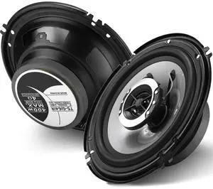 6in 2-Way Coaxial Car Speakers, 400W (100W RMS), w/Wire & Cover (Pair) | Universal Car Stereo Speaker Replace, Auxiliary Coaxial Speaker 6in 2-Way Coaxial Car Speakers, 400W (100W RMS), w/Wire & Cover (Pair) | Universal Car Stereo Speaker Replace, Auxiliary Coaxial Speaker
