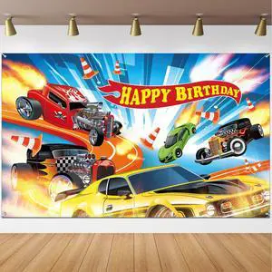 Hot Car Birthday Party Decorations Hot Race Car Birthday Party Backdrop 5.9x3.6ft Banner Background for Boys Racing Signs for Indoor Outdoor Decorations Supplies Hot Car Birthday Party Decorations Hot Race Car Birthday Party Backdrop 5.9x3.6ft Banner Background for Boys Racing Signs for Indoor Outdoor Decorations Supplies