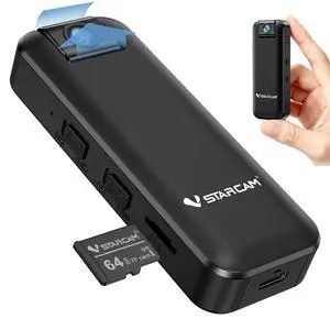 2K Mini Body Camera with 180° Rotating Lens, 1500mAh Battery & 64GB TF Card Included, IR Night Vision, Portable Wearable Video Recorder for Cycling, Meetings & Outdoor Recording 2K Mini Body Camera with 180° Rotating Lens, 1500mAh Battery & 64GB TF Card Included, IR Night Vision, Portable Wearable Video Recorder for Cycling, Meetings & Outdoor Recording