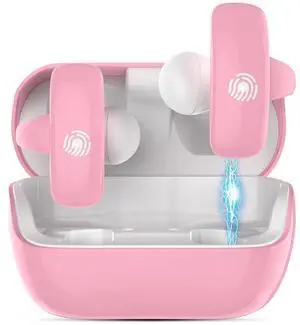 Kids Wireless Earbuds, Open Ear Clip On Headphones for Teen, Pink | 85dB Volume Limit, 20 Hours Charging Case, Bluetooth 5.4, Built-in Mic, For Teens Child Girls Boys Home School Travel Sports Kids Wireless Earbuds, Open Ear Clip On Headphones for Teen, Pink | 85dB Volume Limit, 20 Hours Charging Case, Bluetooth 5.4, Built-in Mic, For Teens Child Girls Boys Home School Travel Sports