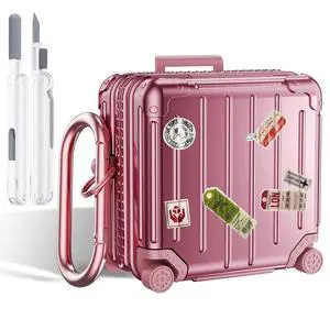 Compatible with Samsung Galaxy Buds 4 Case/Buds 4 Pro Case Cover, Cute Funny Suitcase Design Case for Galaxy Buds 4 Pro, Fashion Protective Hard Case for Women Men with Keychain (Rose Gold) Compatible with Samsung Galaxy Buds 4 Case/Buds 4 Pro Case Cover, Cute Funny Suitcase Design Case for Galaxy Buds 4 Pro, Fashion Protective Hard Case for Women Men with Keychain (Rose Gold)