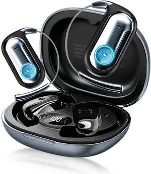 Open Ear Earbuds AI Translation Earbuds Real Time Open Ear Headphones Wireless Bluetooth 6.1 Audifonos Traductores Inglés Español 96H Playtime Language Translator Earbuds for Meeting Learning Open Ear Earbuds AI Translation Earbuds Real Time Open Ear Headphones Wireless Bluetooth 6.1 Audifonos Traductores Inglés Español 96H Playtime Language Translator Earbuds for Meeting Learning