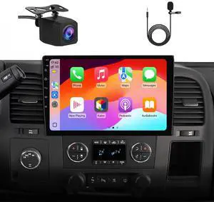 Car Radio Stereo Android 13 for Chevy Silverado 2007-2013 Tahoe Equinox GMC Sierra Yukon with Wireless CarPlay Android Auto Backup Camera Car Radio Stereo Android 13 for Chevy Silverado 2007-2013 Tahoe Equinox GMC Sierra Yukon with Wireless CarPlay Android Auto Backup Camera
