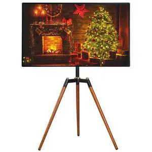 Universal Tripod Easel TV Stand for 32-65 inch LED LCD Screen Flat Curved Screen, Height Adjustable Studio TV Display Stand with 140° Swivel for Bedroom, Living Room, Corner TV Stand Universal Tripod Easel TV Stand for 32-65 inch LED LCD Screen Flat Curved Screen, Height Adjustable Studio TV Display Stand with 140° Swivel for Bedroom, Living Room, Corner TV Stand