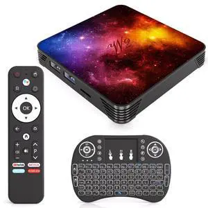 Android 14.0 TV Box 4GB RAM 64GB ROM, Quad-Core Processor,Mini Keyboard | 4K UHD 60Hz HDR Media Player, Dual Band 2.4G/5G WiFi 6 Bluetooth, USB 3.0 HDMI LAN H.265 Decoding Smart Streaming Box Android 14.0 TV Box 4GB RAM 64GB ROM, Quad-Core Processor,Mini Keyboard | 4K UHD 60Hz HDR Media Player, Dual Band 2.4G/5G WiFi 6 Bluetooth, USB 3.0 HDMI LAN H.265 Decoding Smart Streaming Box