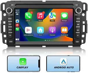 Car Stereo for Chevy Silverado GMC Sierra Yukon Tahoe Buick | Touch Screen Silverado Radio 2007-2013, Carplay Android Auto, Bluetooth, AM FM, GPS Navigation - 2G Ram 32G ROM Car Stereo for Chevy Silverado GMC Sierra Yukon Tahoe Buick | Touch Screen Silverado Radio 2007-2013, Carplay Android Auto, Bluetooth, AM FM, GPS Navigation - 2G Ram 32G ROM