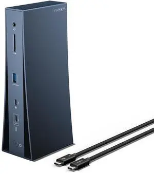 Quad Display Intel Certified Thunderbolt 5 Dock with 180W Adapter | 11-Port Docking Station for Window for MacBook Pro/Max Series, USB-A*4, Thunderbolt 5*4, 2.5GbE, SD 4.0 (FusionDock Pro 3 Quad Display Intel Certified Thunderbolt 5 Dock with 180W Adapter | 11-Port Docking Station for Window for MacBook Pro/Max Series, USB-A*4, Thunderbolt 5*4, 2.5GbE, SD 4.0 (FusionDock Pro 3
