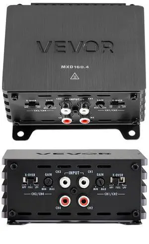 4 Channel Car Audio Amplifier 2 Ohm Stable Bridgeable Class D Full Range Amp Max Power 4 x 110W @ 4 Ohm / 4 x 160W @ 2 Ohm for Car SUV Truck Off-Road 4 Channel Car Audio Amplifier 2 Ohm Stable Bridgeable Class D Full Range Amp Max Power 4 x 110W @ 4 Ohm / 4 x 160W @ 2 Ohm for Car SUV Truck Off-Road