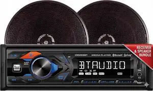 CPM5965 Single DIN Car Stereo w/ 6.5in Speakers (2), LCD | Bluetooth Hands-Free Calling & Streaming, Siri/Google Assistant Button - 6.5in Speakers (2), 4-Preset EQ, RCA Preamp, AM/FM CPM5965 Single DIN Car Stereo w/ 6.5in Speakers (2), LCD | Bluetooth Hands-Free Calling & Streaming, Siri/Google Assistant Button - 6.5in Speakers (2), 4-Preset EQ, RCA Preamp, AM/FM