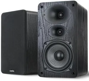3-Way Passive Bookshelf Speakers 5.25inch Woofer | 50W*2 Power,48Hz Deep Bass,4,HiFi Audio For Home Theater/Turntable/Stereo Receiver,Needs Amplifier, Pair 3-Way Passive Bookshelf Speakers 5.25inch Woofer | 50W*2 Power,48Hz Deep Bass,4,HiFi Audio For Home Theater/Turntable/Stereo Receiver,Needs Amplifier, Pair