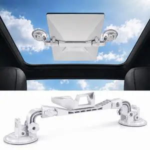 for Starlink Mini: Suction Cup Window Mount, Dual 3.5-Inch Cups | Dedicated locking mechanism; multi-joint arm adjusts after setup, holds position, and folds flat into compact, portable form for Starlink Mini: Suction Cup Window Mount, Dual 3.5-Inch Cups | Dedicated locking mechanism; multi-joint arm adjusts after setup, holds position, and folds flat into compact, portable form