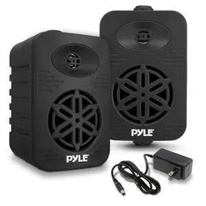 500 Watt Bluetooth Indoor Outdoor Speakers Pair - Dual Waterproof 5.25 2-Way Full Range Speaker System w/ 1/2 High Compliance Polymer Tweeter | Home, Boat, Marine, Deck, Patio, Poolside (Black) 500 Watt Bluetooth Indoor Outdoor Speakers Pair - Dual Waterproof 5.25 2-Way Full Range Speaker System w/ 1/2 High Compliance Polymer Tweeter | Home, Boat, Marine, Deck, Patio, Poolside (Black)