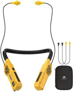 Neckband Bluetooth Headphones, 2-in-1 Around The Neck Work Headphones-OSHA Approved Earbuds w/Built-in Speakers,ENC,100+Hrs Playtime,4 EQ Modes for Bluetooth Hearing Protection Mowing Safety Neckband Bluetooth Headphones, 2-in-1 Around The Neck Work Headphones-OSHA Approved Earbuds w/Built-in Speakers,ENC,100+Hrs Playtime,4 EQ Modes for Bluetooth Hearing Protection Mowing Safety