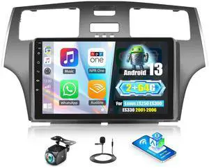 Android Car Stereo for Lexus ES250 ES300 ES330 2001-2006 with Carplay Android Auto Mirror Link 9 inch Touchscreen with GPS Navigation WiFi 26UI Bluetooth FM Backup Camera Android Car Stereo for Lexus ES250 ES300 ES330 2001-2006 with Carplay Android Auto Mirror Link 9 inch Touchscreen with GPS Navigation WiFi 26UI Bluetooth FM Backup Camera