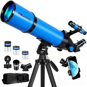 Telescope for Adults & Kids, 80mm Aperture 600mm High Powered Telescope for Astronomy Beginners - Refractor Telescopes with AZ Tripod, Phone Adapter and Portable Bag for Moon Observation Telescope for Adults & Kids, 80mm Aperture 600mm High Powered Telescope for Astronomy Beginners - Refractor Telescopes with AZ Tripod, Phone Adapter and Portable Bag for Moon Observation