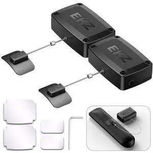 10ft Auto-Locking Retractable Cable Lock for Remotes, Game Controllers, Tablets Anti-Loss Tether with Adhesive Base & Adjustable Locking Leash Length Clasp for Home, Office, Showroom 2 Pack 10ft Auto-Locking Retractable Cable Lock for Remotes, Game Controllers, Tablets Anti-Loss Tether with Adhesive Base & Adjustable Locking Leash Length Clasp for Home, Office, Showroom 2 Pack