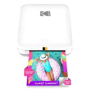 Step Slim Instant Smartphone Photo Printer - Portable Sleek Color Wireless Mobile Printer - Zink 2x3 Sticky-Back Photos - Print from iOS & Android Devices with Bluetooth w/the Fun App - White Step Slim Instant Smartphone Photo Printer - Portable Sleek Color Wireless Mobile Printer - Zink 2x3 Sticky-Back Photos - Print from iOS & Android Devices with Bluetooth w/the Fun App - White