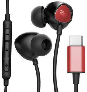 Thore USB Type C Earbuds | in Ear Wired Headphones with Microphone Remote | for S21 / S22 / S23 / S24 / S25 Ultra, Pixel 4/5 XL/6/6a/7/8 Pro, iPad Pro - Red Thore USB Type C Earbuds | in Ear Wired Headphones with Microphone Remote | for S21 / S22 / S23 / S24 / S25 Ultra, Pixel 4/5 XL/6/6a/7/8 Pro, iPad Pro - Red
