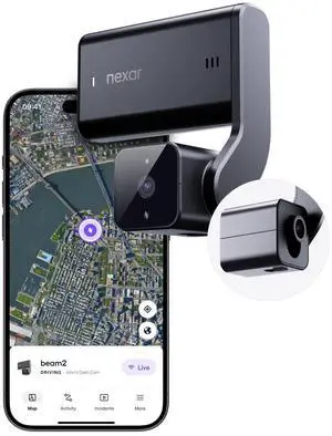 beam2 Dash Cam - 2K QHD LTE Connected Unlimited Cloud Storage Live Streaming Parking Mode Night Vision - Front & Cabin Cam - Includes $25 OBD Kit for Continuous Power (128GB Internal Storage) beam2 Dash Cam - 2K QHD LTE Connected Unlimited Cloud Storage Live Streaming Parking Mode Night Vision - Front & Cabin Cam - Includes $25 OBD Kit for Continuous Power (128GB Internal Storage)