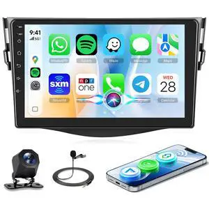 Linux System Car Stereo for Toyota RAV4 2007-2011Wireless Carplay & Android Auto, 9'' IPS Touchscreen Mirror Link YouTube Video Vi-Link Car Radio Bluetooth FM/RDS DSP SWC Backup Camera Linux System Car Stereo for Toyota RAV4 2007-2011Wireless Carplay & Android Auto, 9'' IPS Touchscreen Mirror Link YouTube Video Vi-Link Car Radio Bluetooth FM/RDS DSP SWC Backup Camera