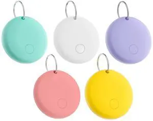 5-Pack Mini Smart Tracker Tags Work with Apple Find My (iOS Only), IP67 Waterproof, Keys Finder and Item Locator for Keys, Bags,Luggage, Replaceable Battery 5-Pack Mini Smart Tracker Tags Work with Apple Find My (iOS Only), IP67 Waterproof, Keys Finder and Item Locator for Keys, Bags,Luggage, Replaceable Battery