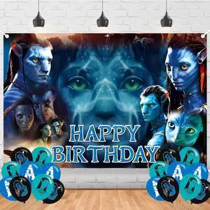 Ava_Tar Birthday Backdrop,Cartoon Movies Poster for Avatar Theme Party Decorations Cartoon Birthday Supplies Background Studio Shoot Photo Props Ava_Tar Birthday Backdrop,Cartoon Movies Poster for Avatar Theme Party Decorations Cartoon Birthday Supplies Background Studio Shoot Photo Props