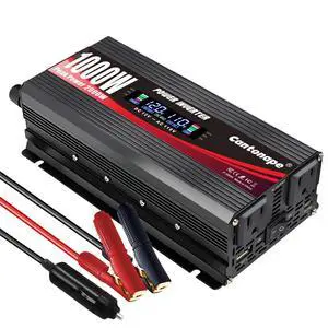 1000W Car Power Inverter DC 12V to 110V/120V AC Converter | with LCD Display 2 AC Outlets, 3.0A USB and Type-C Car Inverter for RV Camping Laptop Truck Vehicle 1000W Car Power Inverter DC 12V to 110V/120V AC Converter | with LCD Display 2 AC Outlets, 3.0A USB and Type-C Car Inverter for RV Camping Laptop Truck Vehicle
