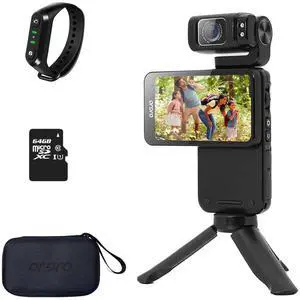 M3 Pocket Camera, 4K 60FPS Handheld Video Camcorder | 5K & 3.5'' Rotatable IPS Screen| WiFi & Night Vision Camera for Vlogging | with 3250mAh Battery, 64G Card, Mini Bracket M3 Pocket Camera, 4K 60FPS Handheld Video Camcorder | 5K & 3.5'' Rotatable IPS Screen| WiFi & Night Vision Camera for Vlogging | with 3250mAh Battery, 64G Card, Mini Bracket