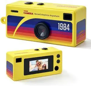 Mini Digital Camera with 0.96 in LCD Screen1080P 130° Wide Angle Retro Digital Camera with 32GB SD Card USB Card Reader,Keychain Size Adapter for Travel Study Daily VloggingYellow Mini Digital Camera with 0.96 in LCD Screen1080P 130° Wide Angle Retro Digital Camera with 32GB SD Card USB Card Reader,Keychain Size Adapter for Travel Study Daily VloggingYellow