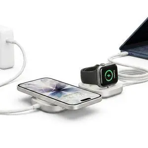 Charging Cable Pro 3 | The Only Cable that Charges MacBook 140W + iPhone MagSafe Qi2 Wireless 15W + Apple Watch Fast Charge | MFi Certified | Power Adapter Not Included | 4.9 ft | White Charging Cable Pro 3 | The Only Cable that Charges MacBook 140W + iPhone MagSafe Qi2 Wireless 15W + Apple Watch Fast Charge | MFi Certified | Power Adapter Not Included | 4.9 ft | White