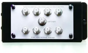 Legrand - OnQ 1X8 Enhanced Passive Video Splitter, Coaxial Cable Splitter for Quality Video, Cable Splitter Approved for Digital Cable, HDTV, and High-Speed Internet, 1GHz, VM1002 Legrand - OnQ 1X8 Enhanced Passive Video Splitter, Coaxial Cable Splitter for Quality Video, Cable Splitter Approved for Digital Cable, HDTV, and High-Speed Internet, 1GHz, VM1002