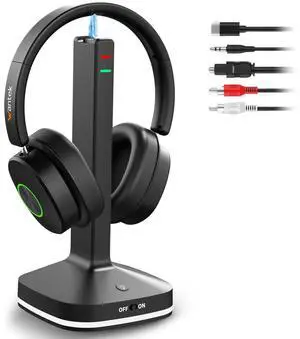 Wireless Headphones for TV Watching, TV Headphones Wireless for Seniors with Transmitter Charging Base, No Delay Bluetooth Headset for Hard of Hearing, Plug and Play Wireless Headphones for TV Watching, TV Headphones Wireless for Seniors with Transmitter Charging Base, No Delay Bluetooth Headset for Hard of Hearing, Plug and Play