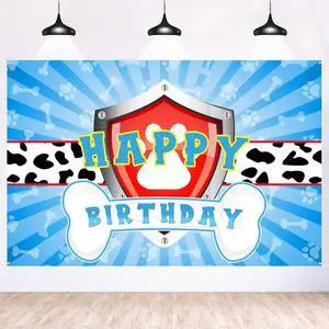 Dog Paw Birthday Backdrop Banner Decor - 6x4 ft Paw Print Photography Background Poster - Boys Children Boys Cartoon Dog Birthday Party Photography Prop Booth - Baby Shower Party Decorations Dog Paw Birthday Backdrop Banner Decor - 6x4 ft Paw Print Photography Background Poster - Boys Children Boys Cartoon Dog Birthday Party Photography Prop Booth - Baby Shower Party Decorations