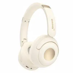 H01 Hybrid ANC Bluetooth 5.4 Over Ear Headphones, Champagne Cream | 40H battery, fast charge, multipoint connection, memory foam earpads, foldable, includes AUX cable, for work & travel H01 Hybrid ANC Bluetooth 5.4 Over Ear Headphones, Champagne Cream | 40H battery, fast charge, multipoint connection, memory foam earpads, foldable, includes AUX cable, for work & travel