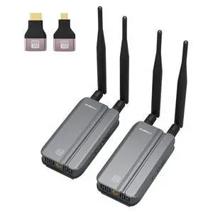 TransAir3 Wireless HDMI Transmitter & Receiver with IR for Home Use | 1080P 60fps HD Video Output, Plug and Play, 1000FT, 9 Channels 5.8G Auto-Tuning, Dual Hdmi Output & Loop Out TransAir3 Wireless HDMI Transmitter & Receiver with IR for Home Use | 1080P 60fps HD Video Output, Plug and Play, 1000FT, 9 Channels 5.8G Auto-Tuning, Dual Hdmi Output & Loop Out