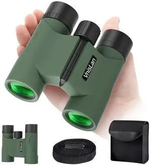 10x22 Compact Binoculars for Adults and Kids, Lightweight Pocket Binocular with 10mm Large Eyepiece & BAK4 Prism, Low Light Vision for Bird Watching, Travel, Hunting 10x22 Compact Binoculars for Adults and Kids, Lightweight Pocket Binocular with 10mm Large Eyepiece & BAK4 Prism, Low Light Vision for Bird Watching, Travel, Hunting