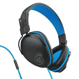 JBuddies Pro Wired Over-Ear Kids Headphones with mic, Volume Limiter, Folding, Noise Isolation, Blue JBuddies Pro Wired Over-Ear Kids Headphones with mic, Volume Limiter, Folding, Noise Isolation, Blue
